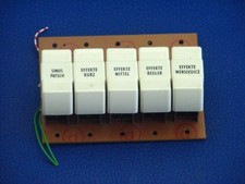 5er Registerschalter aus Wersi Orgel Helios W2S