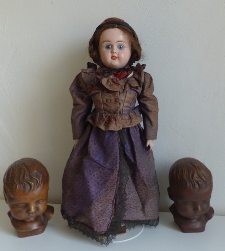 Seltene antike puppe brustkopf - seltene,