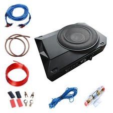10" 1200 Watt Untersitz-Aktiv-Subwoofer + Kabelset Auto Verstärker Lautsprecher