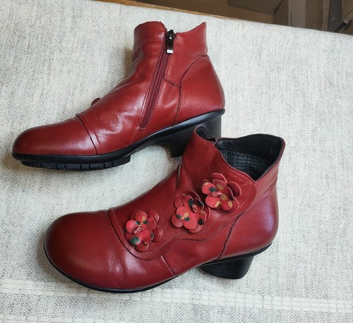 Retro stiefeletten rot 40 - in,