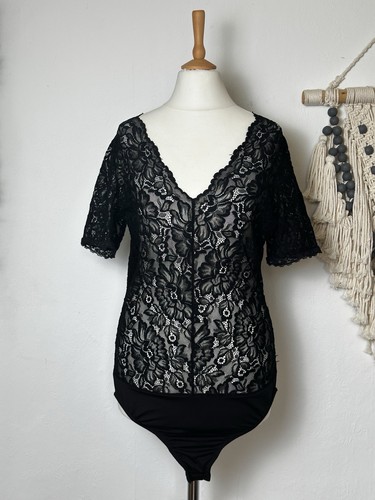 Mode spitzenbody schwarz - m&s,