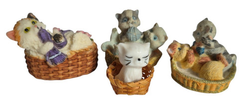 Porzellan katzen figuren - porzellan,