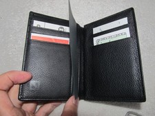 Scheckkarten-Etui, schwarz, neu