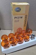 10x HELLA PY21W 21W 12V BAU15s