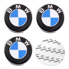 4 Stück BMW 70mm Emblem Aufkleber Auto Nabenkappen Felgen Radkappen Sticker