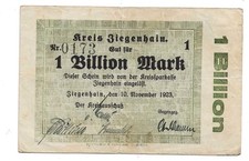 1 Billion Mark Ziegenhain 1923