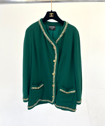 Vintage chanel green tweed - green,