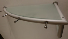 Wandgarderobe Metall/Glas neu