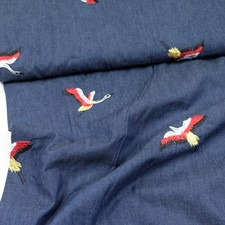 0,5 m Baumwollstoff Jeans