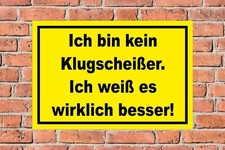Schild Ich bin kein
