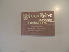 Honda GL 1100 DX GoldWing Rider`s manual de explicaciones manuel du conducteur