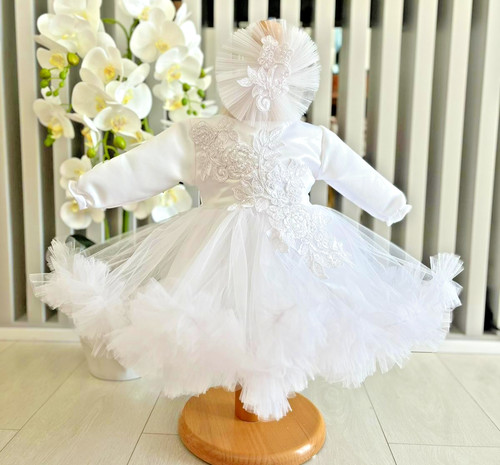 Taufkleid weiß 68 - taufkleid,