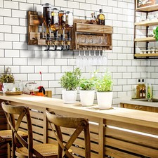 Yorbay Weinregal Vintage Holz