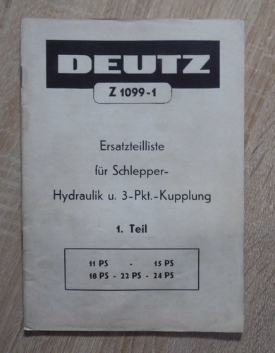 Deutz schlepper 11ps 15ps 18ps - deutz,