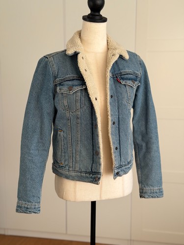 Levi sherpa damen jeansjacke - sherpa,