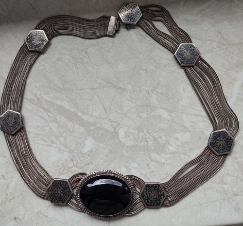 Halskette collier silber 900 - silber,