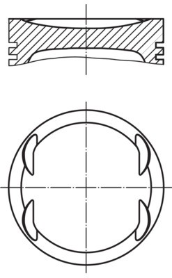 Mahle 011 kolben für - mahle, 69