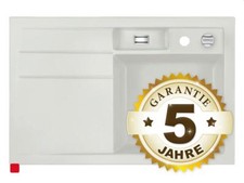 Systemceram Bela 78 Alu Keramikspüle Excenterbetätigung Hellgrau/matt Spülbecken