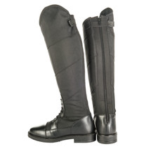 HKM Style 4260 Winter-Reitstiefel Leder/Synth. Gr 37 H 44 W 38cm schmaler Schaft