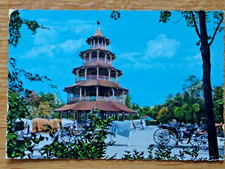 Alte Ansichts Postkarte 1962 Chinesischer Turm Englischer Garten - München