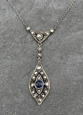Jugendstil 800 Silber Collier