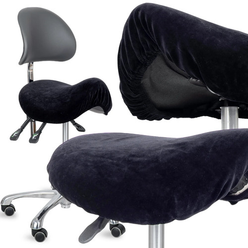 Velours bezug für rollhocker - bezug,
