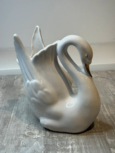 Vintage porzellan schwan - vintage,