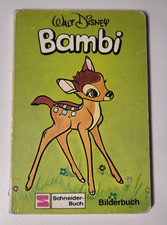 Bilderbuch Bambi Walt Disney 1981 Schneider-Buch Kartonbuch vintage