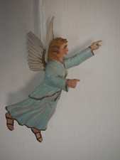 Erzgebirge Schwebeengel geschnitzt Lößnitz um 1910