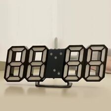 3D LED 23 cm Digitaluhr, Leuchtende Wanduhr, USB-Plug-In-temperatur-datum-wecker