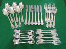 Robbe & Berking ROSENMUSTER Menübesteck 6 Personen 30 Teile Silber 150 TOP