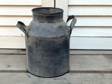 Deko Milchkanne klein Vase für Trockenblumen Nostalgie Krug Shabby Chic