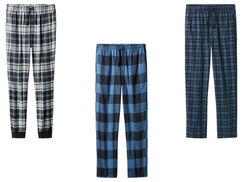 Flanell schlafhose herren lang - flanell,