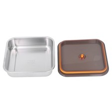 1200Ml Kühlschrank Frische-Halten Box 316 Edelstahl Vakuum Versiegelt Mittage DE