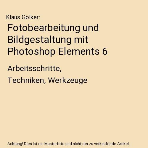 Fotobearbeitung und