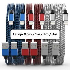 USB Ladekabel 0,5m / 1m / 2m / 3m für iPhone 8 XR X XS 11 12 13 14 iPad Schnell