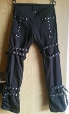 Gothicana buckle jeans - gothicana,