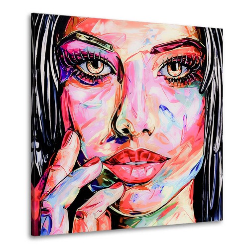 Frau beautiful face - face, abstrakt