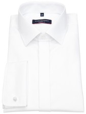 Casa Moda Hemd Modern Fit Kentkragen Umschlagmanschette weiß - ohne OVP