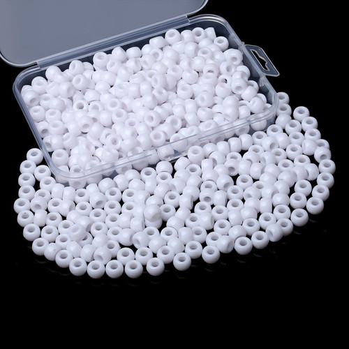 Weiße pony beads - beads,