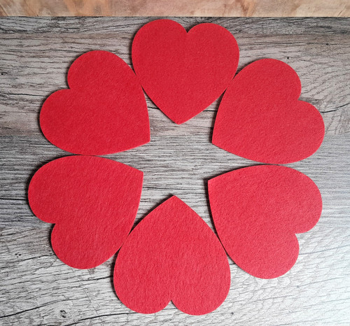 6er set filz - set, untersetzer