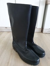 Cosplay/Uniform Stiefel aus Gummi & Kunstleder, Gr. 46/47, Unisex, neu