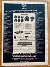 Racimex Ölkühler Instrumente Oldtimer Original 1971 Vintage Advert Werbung