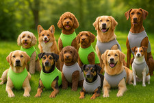 HUNTER Hunde-Kühlweste 2in1 inkl. Geschirr leichtes Mesh-Design atmungsaktiv