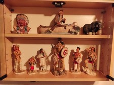 6 Indianer Figuren der Serie Castagna aus verschiedenen Jahrgängen