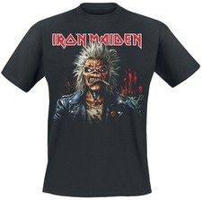 Iron Maiden T-Shirt Herren Portrait Eddie Smoke schwarz