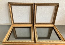 4 Holz Bilder Prunk Gold