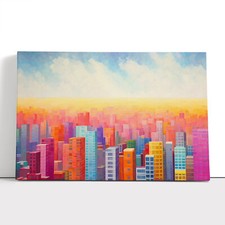 Wolkenkratzer farbfeld - wolkenkratzer,