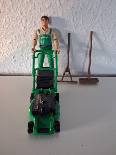 Figur gärtner mit mäher - figur, und