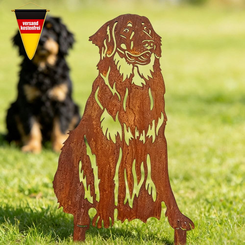 Gartenstecker rost hund - rost,